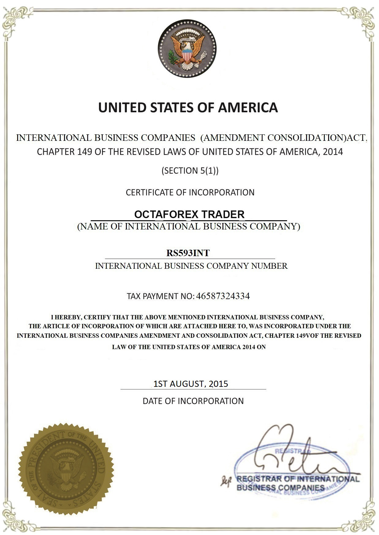 certification